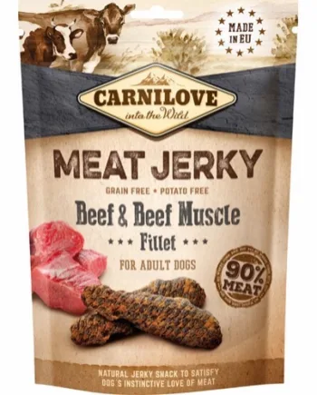 Carnilove Meat Jerky, Beef - Carnilove Proteinbar  - 8595602551996