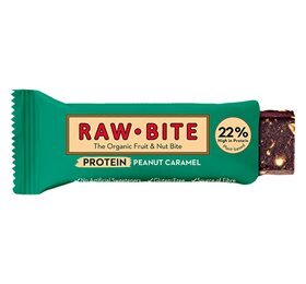 Rawbite Proteinbar Peanut Caramel , 45g. - Rawbite Proteinbar  - 5712840020142